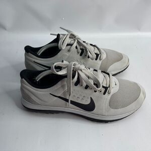 Nike FS‎ Lite Run Men's Size7Gray Black Athletic Running Shoes Sneakers